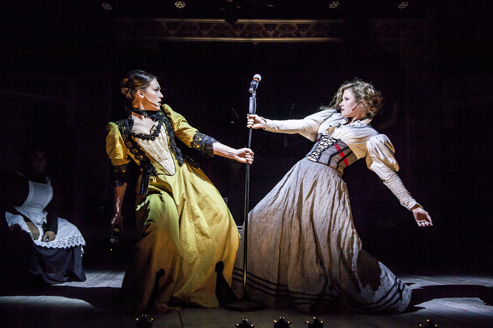 Jacqueline Jones and Liz Chidester performing in Lizzie at Firebrand Theatre